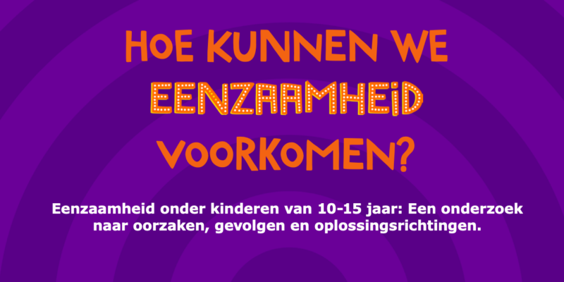 eenzaamheid onder kinderen