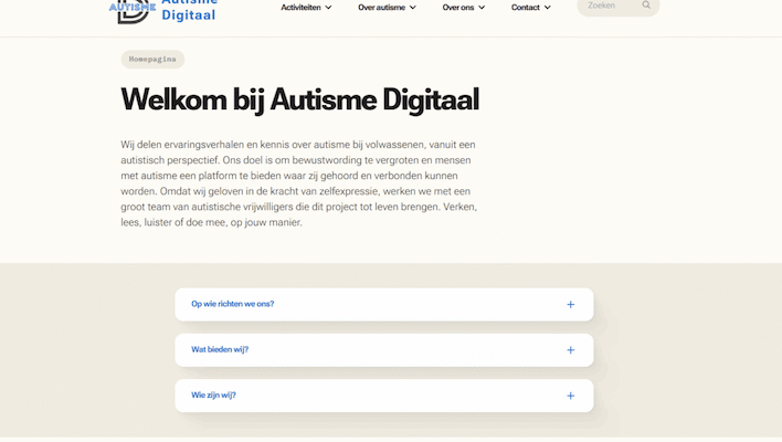 Autisme Digitaal lanceert nieuwe website voor volwassenen met autisme -