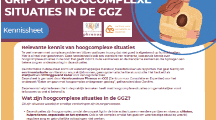 KENNISSHEET, HOOGCOMPLEXE SITUATIES